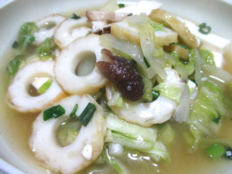 ちくわの簡単レシピ 竹輪と白菜の煮物 魚料理の簡単 おいしいレシピ集